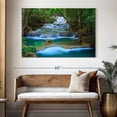 thumbnail image 3 of Elephant Stock Kanchanaburi Forest Waterfall Wall Art - Horizontal Canvas Wall Art - Living Room Wall Decor - Nature Canvas - Brown And Green Decor - 51" x 34", 3 of 8