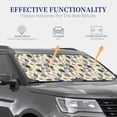 thumbnail image 4 of Haiem Hawaiian Style Car Windshield Sun Shade (2 Pieces) Foldable Windshield Sun Shade Car Accessories for Truck SUV Pickup-Medium, 4 of 7