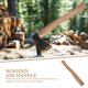 thumbnail image 2 of Wooden Axe Replacement Handle Wooden Grip Axe Handle Replacement for Axe, 2 of 4
