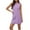 Purple, variant on RYRJJ T Shirt Dresses for Women Fashion Casual Summer Sundresses Sleeveless Crewneck Slit Basic Tank Dress(Green,M)