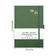 thumbnail image 3 of 2026-2027 Daily Planner PU Leather Daily Academic Planner with Elastic Closure and Pen Slots for School Office, 3 of 8