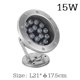 thumbnail image 3 of Lámparas de fuente LED de acero inoxidable IP68, luces de piscina impermeables, lámparas subacuáticas LED ajustables de 12 V/24 V, luces de estanque RGB, 3 of 5