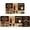 Coffee-02, variant on Yellow Boho Decorative Kitchen Mats Set of 2, Anti Fatigue Waterproof Stain Resistant Floor Rug Non Slip Cushioned Floor Mat - 17x30 and 17x47 Inch