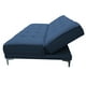 thumbnail image 5 of Sofa Cama Reclinable El Bazar Store Zeus Azul Marino Lino Futon 3 posiciones Abotonado Sala, 5 of 7