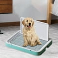 thumbnail image 4 of Bvdfgk Dog Toilet Potty Trainer Corner Urinal Litter Box Durable Detachable Lattice Dog Large Green, 4 of 9