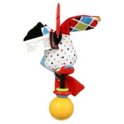 Yookidoo 'Shake me' Rattle - Multi-Textured and Attach Toys to Baby Gyms, Carriers, Strollers (Dog)