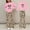 Pink, variant on Amidoa Girls Sweatsuits 2pcs Sets Casual Fall Winter Clothes Cute Fleece Floral Print Sweatshirt and Slightly Flared Sweatpants Back to School Outfits Black Size 11-12 Years