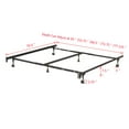 thumbnail image 3 of Twin / Twin XL / Full / Full XL / Queen / King / California King Metal Bed Frame, Black, 3 of 12