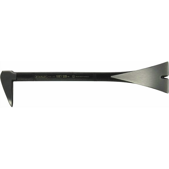 Stanley Molding Pry Bar - Precision, Heat Treated High Carbon Steel - 10 Inch, Black