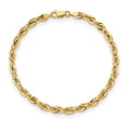 thumbnail image 4 of Primal Gold 10 Karat Yellow Gold 4.25mm Semi-Solid Rope Chain, 4 of 5