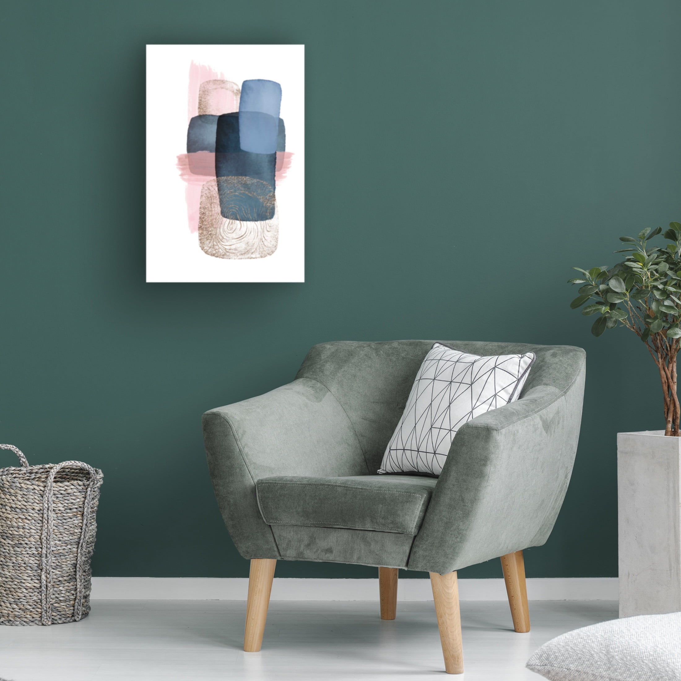 Trademark Fine Art Sally Ann Moss Monday blues 2 Canvas Wall Art