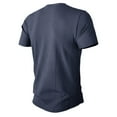 thumbnail image 5 of IYTR Mens Sports Shirts Casual Round Neck Short Sleeve T Shirts Summer Fashion Solid Color Workout Shirts Blouses Blue XL, 5 of 8