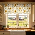 thumbnail image 5 of Celsvanis Kitchen Short Curtain, Washable Half Window Curtain, Waterproof Light Filtering Cafe Curtain, Decorative Tier Curtain for Kitchen Home Decor 54"x18", 5 of 9