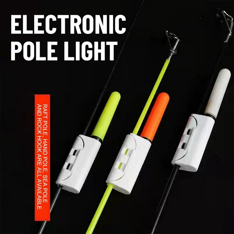 5pcs New Night 425 Battery Red/Green/Blasting Flash Float Glow Stick Fluorescent Light Fishing Rod Tip Lightstick Bite Alarm Green, Men's, Size: 6.4