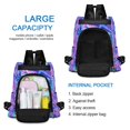 thumbnail image 6 of FORMRS Women's Travel Backpack Purse Anti-Theft Hidden Pockets Casual Shoulder Bag, Purple Starfish Pattern, 6 of 7