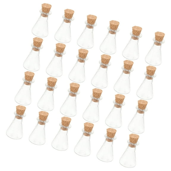 HAKIDZEL Miniature Glass Vials For Party 24Pcs