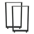 thumbnail image 1 of QinaQin Patas metálicas industriales para muebles, juego de 2 soportes de acero para mesa de comedor, escritorio, banco o proyectos DIY de sala y oficina, 1 of 8