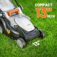 thumbnail image 2 of Litheli Cordless Lawn Mower, U20 Series 20V Electric Lawn Mowers, 13 Inch, Adjustment Heights, Light Weight, With 4.0Ah Portable Battery, for Garden/Yard/Farm, 2 of 8