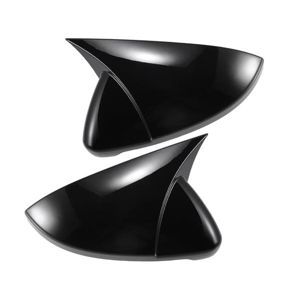 Pair Rear View Driver Passenger Side Mirror Cover Overlay Gloss Black for Volkswagen Golf MK7 Touran L