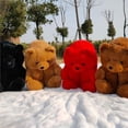 thumbnail image 4 of Minnieouse Zapatillas antideslizantes de oso de peluche para mantener el calor, calzado térmico para niñas, zapatillas de animales para interiores, Calzado Marron oscuro Minnieouse AP006544-05, 4 of 6