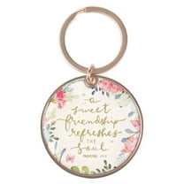 Christian Art Gifts Split Metal Inspirational Scripture Keychain for Women & Friends: Sweet Friendship Bible Verse K, (Hardcover)