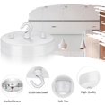 thumbnail image 2 of GFDYREE ZOOSSI 5 Inch Steel Light Canopy Kit, Vintage Chandelier Ceiling Plate with Hook, Retro Pendant Light Canopy Kit with All Mounting Hardware for Pendant Light or Chandelier White, 2 of 7