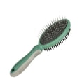 thumbnail image 2 of Short Dog Brush for Shedding, Pet Grooming Brush 9X2.5X1.5 in Dual Sided Pin Bristle Tool for Long Dogs, Cats Small Pets Green 1 Pack, 2 of 4