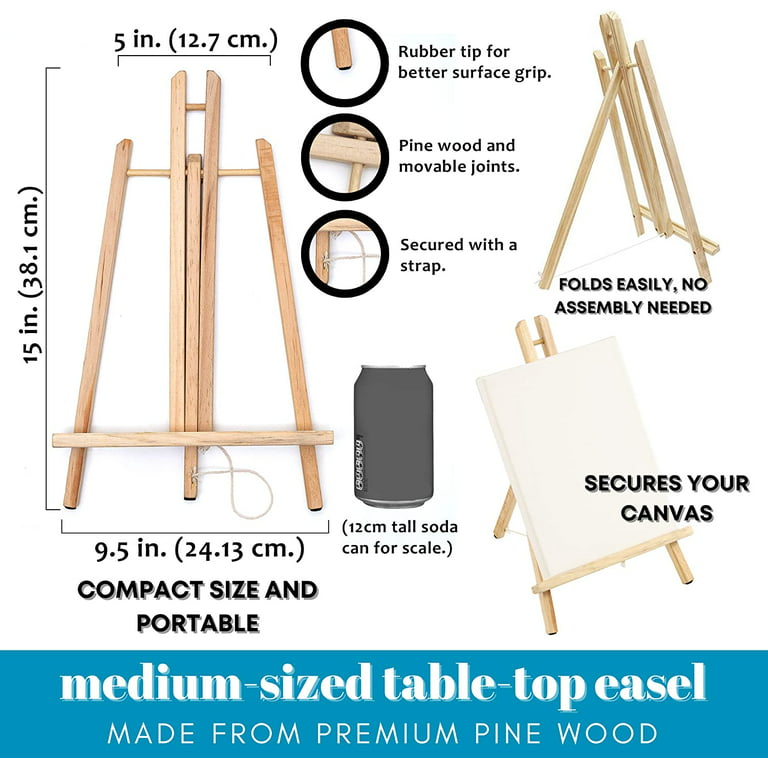 Let's Paint DIY Paint by Number for Adults Framed with Easel - Number Painting Kit 16 x 20 Stretched Canvas Include 4 Paintbrushes, Easel, Acrylic