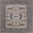 thumbnail image 1 of Ahgly Company Machine Washable Indoor Square Industrial Modern Puce Purple Area Rugs, 8' Square, 1 of 7
