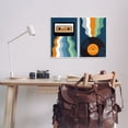 thumbnail image 3 of Stupell Industries Retro Music with Stripes Abstract Painting Unframed Art Print Wall Art, 13 x 19, Set of 2, 3 of 8