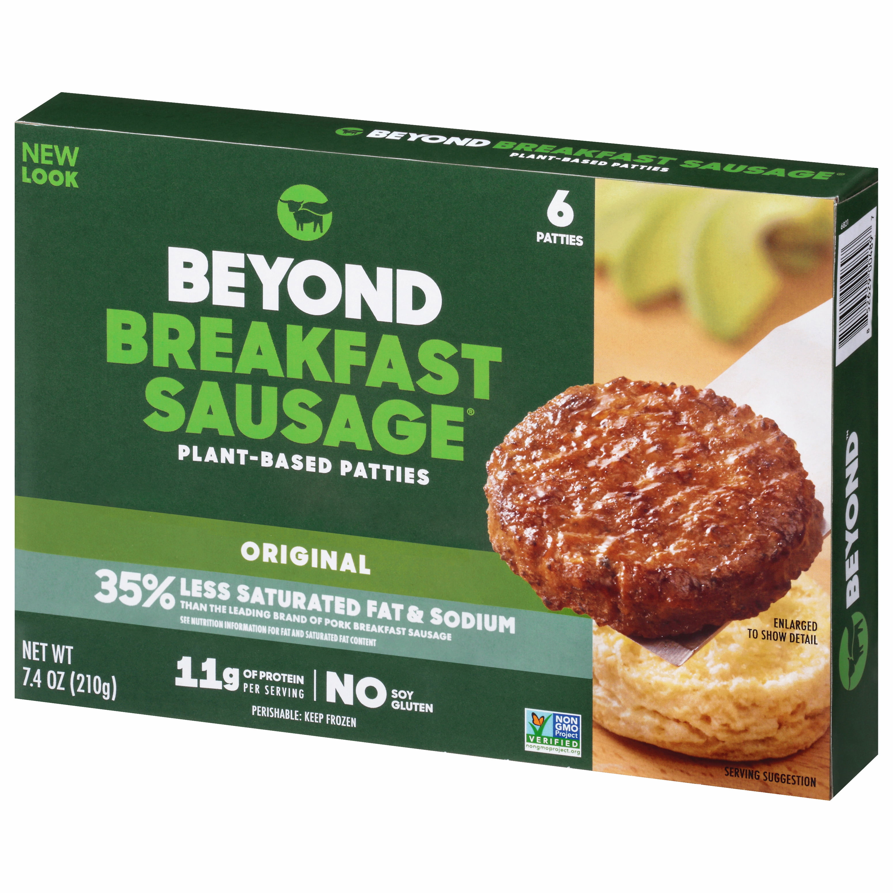 Beyond Meat Beyond Breakfast Sausage Plant-Based Breakfast Patties, Original 7.4 oz