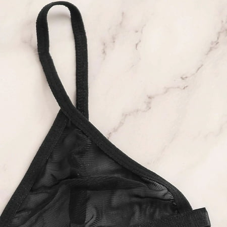 

Cathalem Womens Lingerie plus Size Leather G-string Fashion Sexy Sleepwear Lace Lingerie Thong Lingerie Set for Women under 10 Underwear Black XX-Large