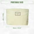 thumbnail image 4 of Unique Bargains Women Corduroy Makeup Bags Corduroy Cosmetic Bag Zipper Makeup Pouch White, 4 of 7