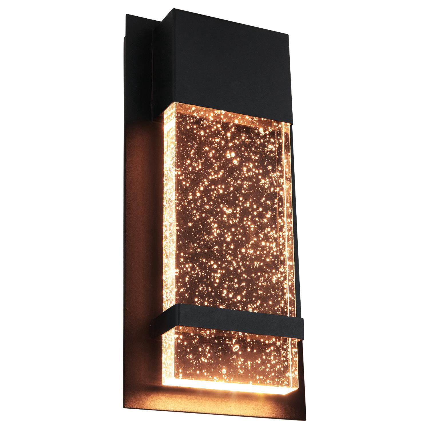Sunlite 81223-SU 12w 100-277v LED Wall Sconce Black Finish - 5000k Super White Light