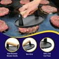 thumbnail image 2 of Grillers Choice Round and Rectangle Iron Grill Press with Wooden Handle (2 Count), 2 of 6