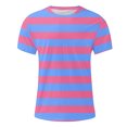 thumbnail image 6 of CFLVAEK Striped T Shirt Men Big and Tall Short Sleeve Summer Tshirts Comfy Crew Neck Tshirt for Workout Gym Fitness Purple XL, 6 of 6
