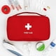 thumbnail image 4 of Injueey Bolsa de almacenamiento de emergencia Pastillas de senderismo Estuche organizador de bastoncillos de algodón Estuche de transporte Almacenamiento y organización del hogar Rojo, 4 of 6