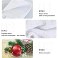thumbnail image 5 of SKYSONIC 2 PCS Christmas Tree Ball Hand Towels with Hanging Loop for Bathroom and Kitchen, Hanging Band Towel - Xmas Winter New Year Kitchen Dish Cloth and Bathroom Hand Towels Set , 12"x17", 5 of 6