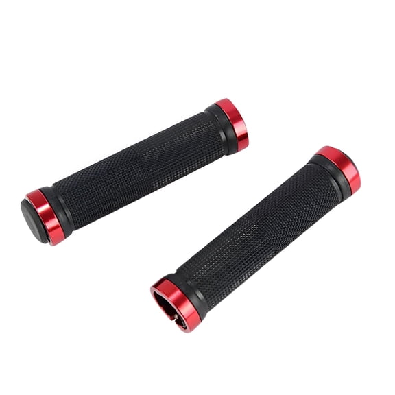 MELIVO 2 Pcs Bike Handlebar Grips,Non-Slip Rubber Hand Grips,Comfortable Ergonomic Replacement Bike Grips