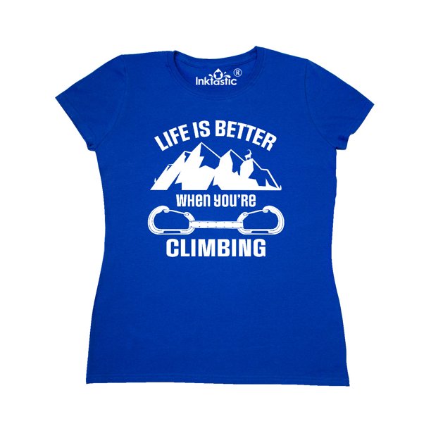 INKtastic Rock Climbing Mountains Women's TShirt