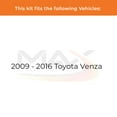 thumbnail image 2 of Max Advanced Brakes - Brake Kit for 2009 2010 2011 2012 2013 2014 2015 2016 Toyota Venza Rear Replacement Geomet Coated Disc Brake Rotors and Ceramic Brake Pads, 2 of 9