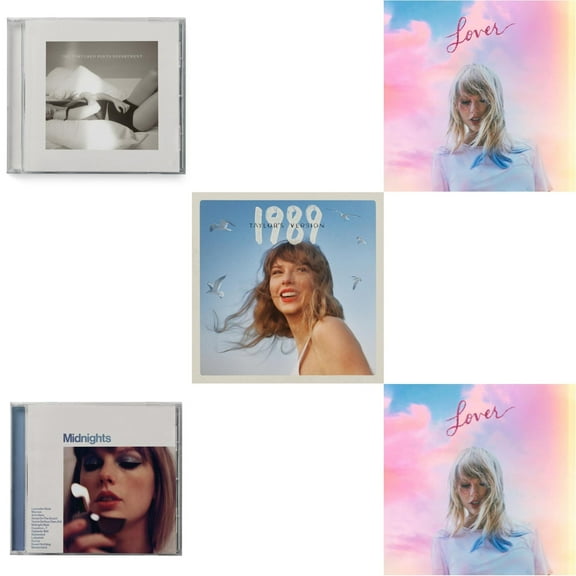 Tortured Poets Department (X) (Manuscript- Bonus Track) & Midnights (X) (Moonstone Blue CD) & 1989 (Taylor's Version) & Lover (Deluxe) (Version 2) & Lover