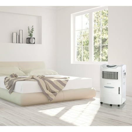 Honeywell - 470 CFM Indoor Evaporative Air Cooler (Swamp Cooler) with Remote Control - White