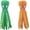 Orange + Yellow, variant on RUseeN Dog Squeaky Toys Octopus 2 Pack, No Stuffing Crinkle Plush Dog Toys for Puppy Teething, Medium and Large Dogs Training and Reduce Boredom