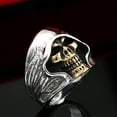 thumbnail image 4 of YAZI Home Genuine Stainless Steel Ring Jewelry for Men Fashion Punk Biker Skull Rings, 4 of 12