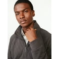 thumbnail image 5 of Free Assembly Men's Diamond Quilted Jersey Half Zip Pullover with Mock Neck, 5 of 7