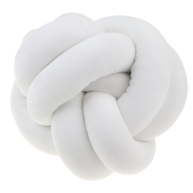 22cm nudo almohada cojín decorativo guardería decoración hogar sofá Blanco Sunnimix Cojín suave del nudo