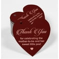 thumbnail image 2 of Inkdotpot 50 Pack Thank You For Celebrating The Mother To Be Baby Shower Favor Paper Tag Craft Real Rose Gold Foil Hang Tag, 2 of 8
