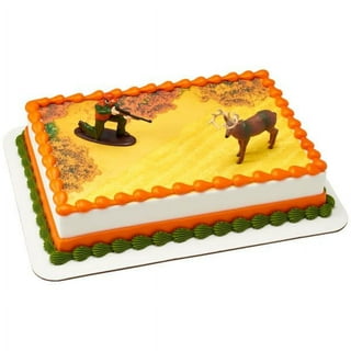 Cake Topper Decor, Garden and Tea Party,Duck Hunting cake topper for garden  tea party theme8299 (1 SET) 