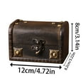 thumbnail image 2 of Antique Distressed Wooden Lockable Desktop Organizer Grey Rectangle Storage For Documents Jewelry & Budding Store Storage Bags Closet with Bed Sheets Storage Storage Container for Clothes Fab Clothes, 2 of 3